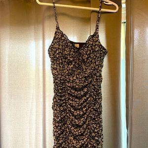 floral scrunchie dress